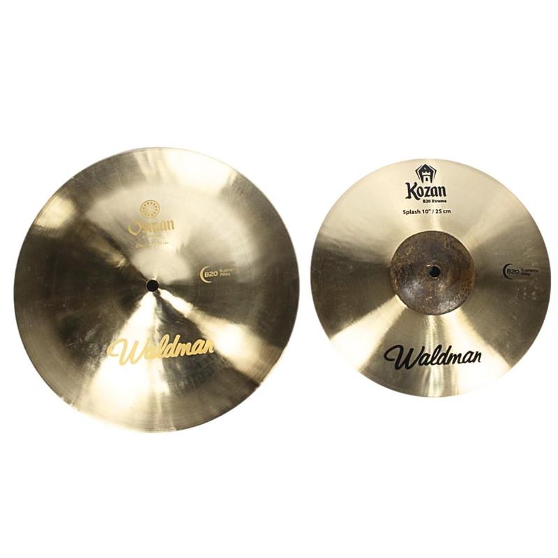 Prato de Bateria Stack China 12 Osman e Splash 10 Kozan da Waldman